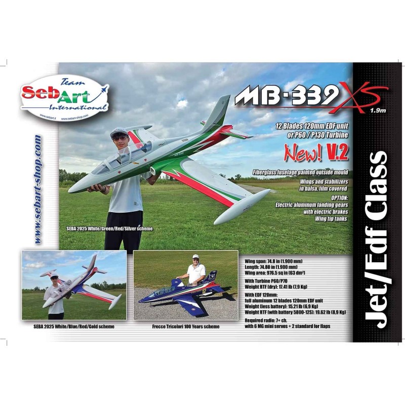Sebart - MB339 1,45m V2  Frecce Tricolori