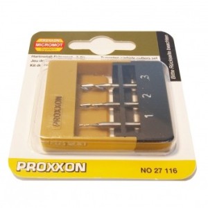 Proxxon - Serie 3 frese metallo duro x MF 70 diame