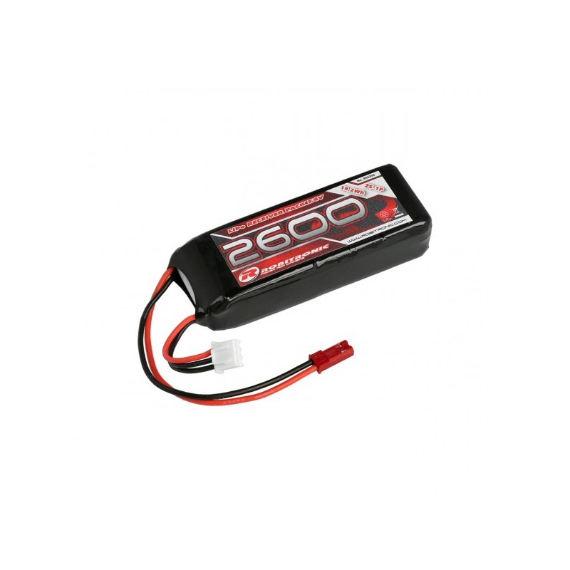 Robitronic - Batteria Lipo 2600mAh 2S 2/3A Straigh