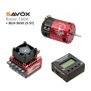 Savox - Combo ESC (RAZOR 160A) + PROG. CARD + BLH-